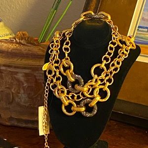 Chico’s Black and Gold Necklace